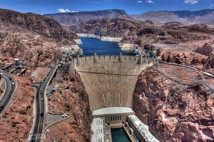 Hoover Dam from above