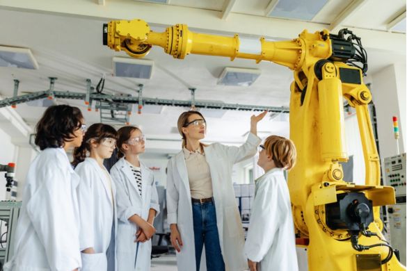 students on a Las Vegas school field trip